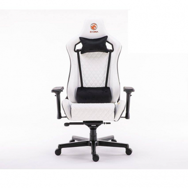 Ghế Ultimate Gaming Chair - EGC2020 LUX Da Thật - Đen & Trắng